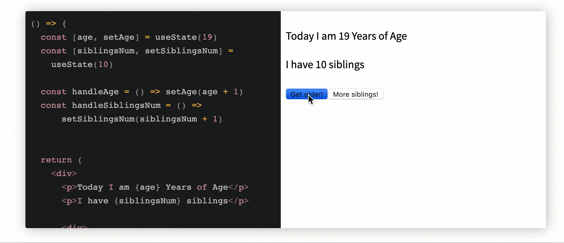 React Multiple State Variables