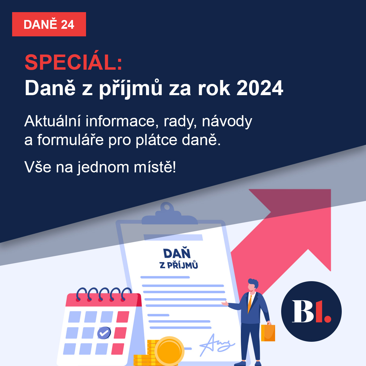 Daně z příjmů za zdaňovací období roku 2024