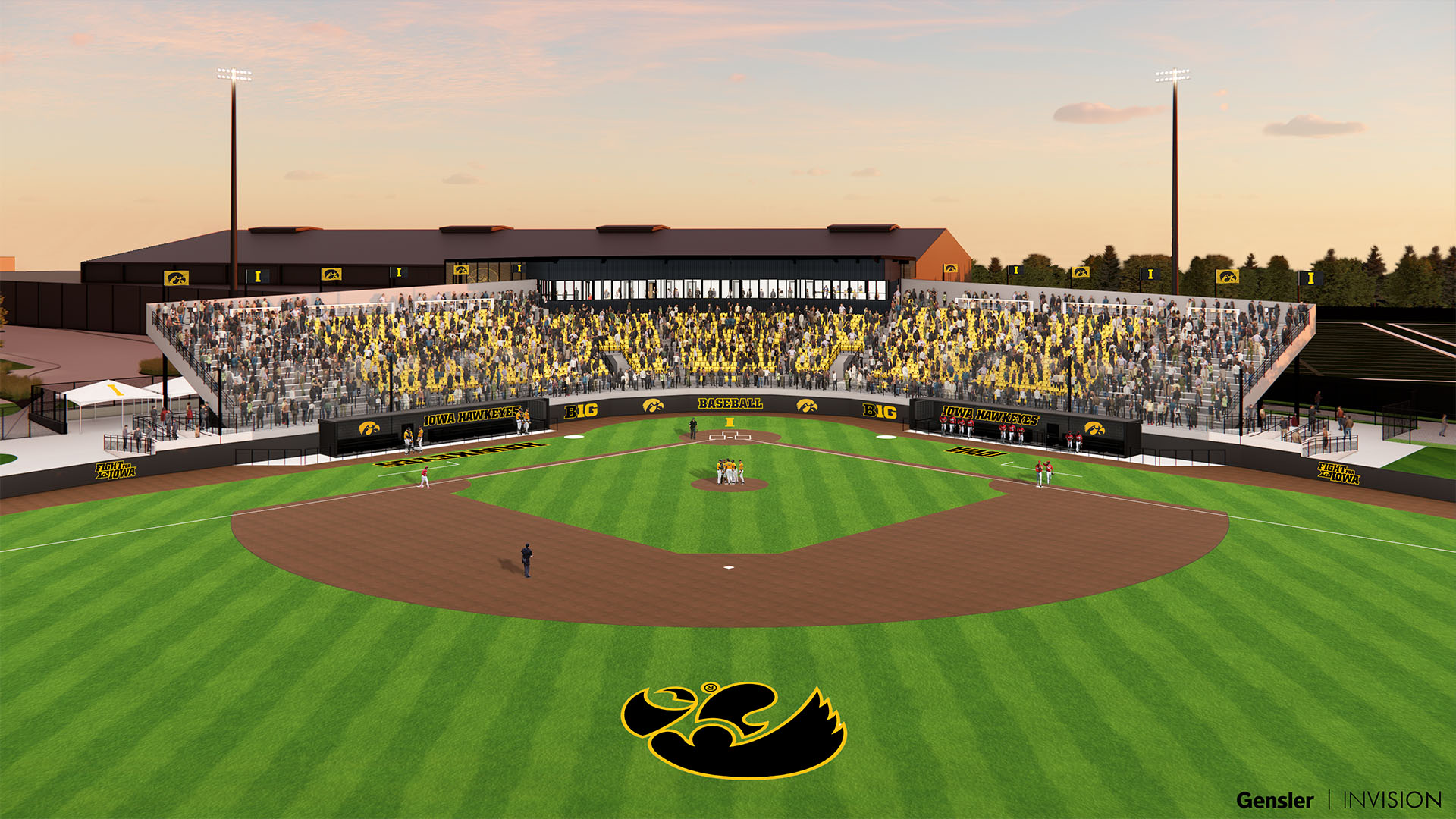 Computer rendering of Duane Banks Field renovations from center field