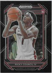 Ricky Council IV [Black] #1 Basketball Cards 2023 Panini Prizm Draft Picks Prices