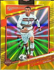 Cristiano Ronaldo [Gold Laser] #116 Soccer Cards 2021 Panini Donruss Road to Qatar Prices