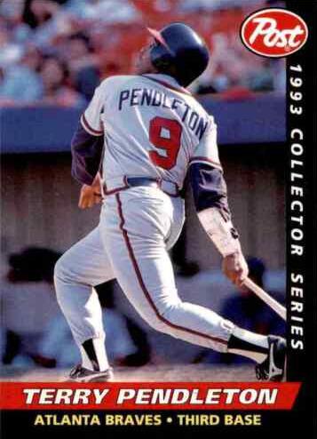 Terry Pendleton #17 Baseball Cards 1993 Post Cereal