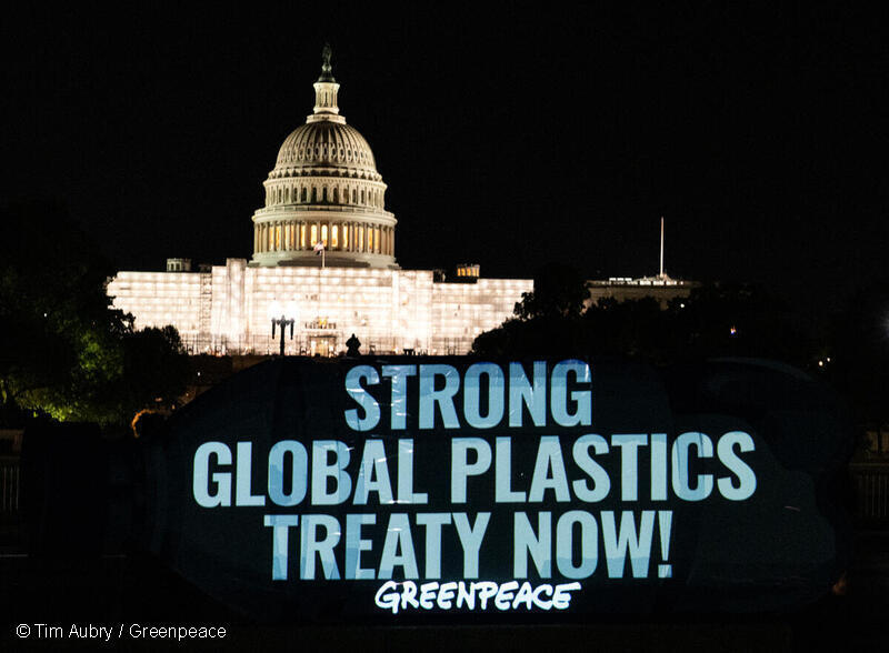 Plastics Message Projected in Washington