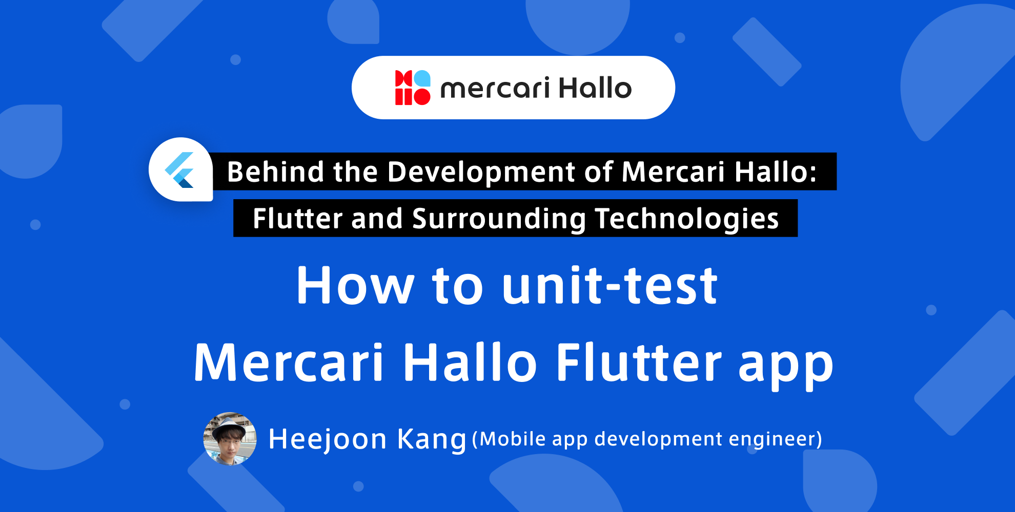 How to unit-test Mercari Hallo Flutter app