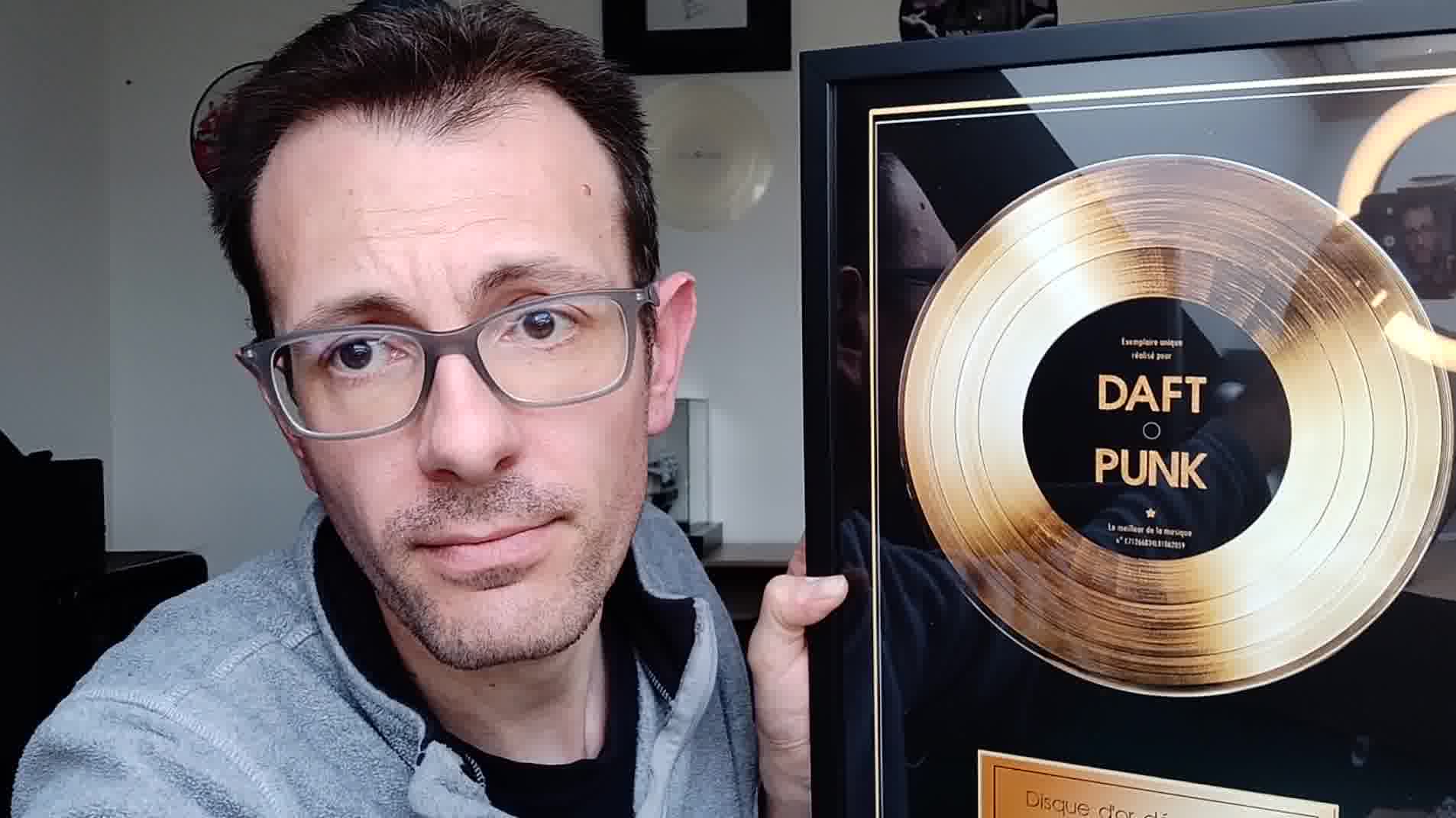 Disque d’or personnalisé - Affiche