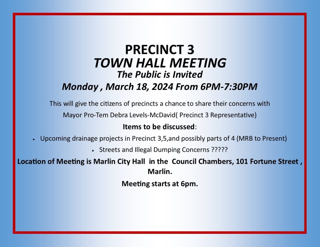 town hall pct 3