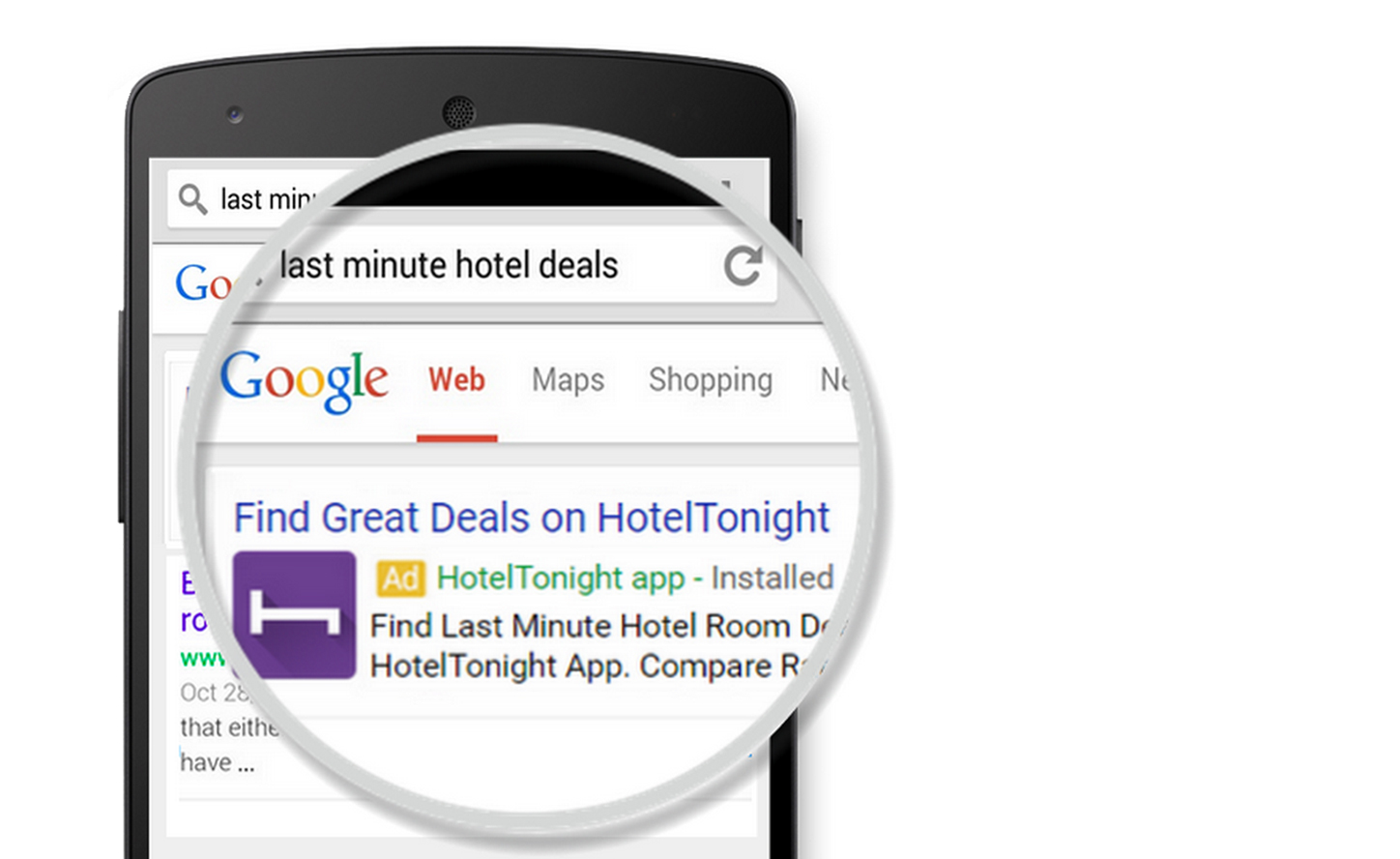 Deep Links Within Mobile App Engagement Search Ads